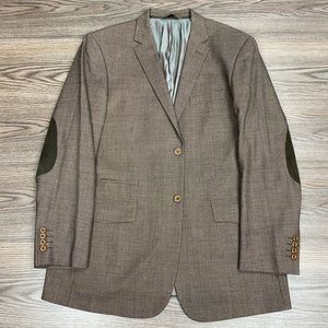 Pronto Moda Brown & Tan Check Sport Coat 44L